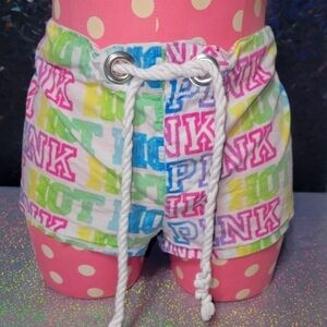 Y2K Vintage Rainbow Boxers Pajama Shorts Drawstring SZ: XS